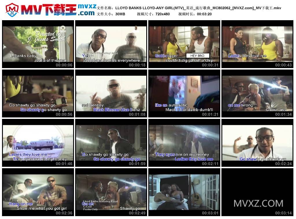 LLOYD BANKS LLOYD-ANY GIRL(MTV)_英语_流行歌曲_MC802062